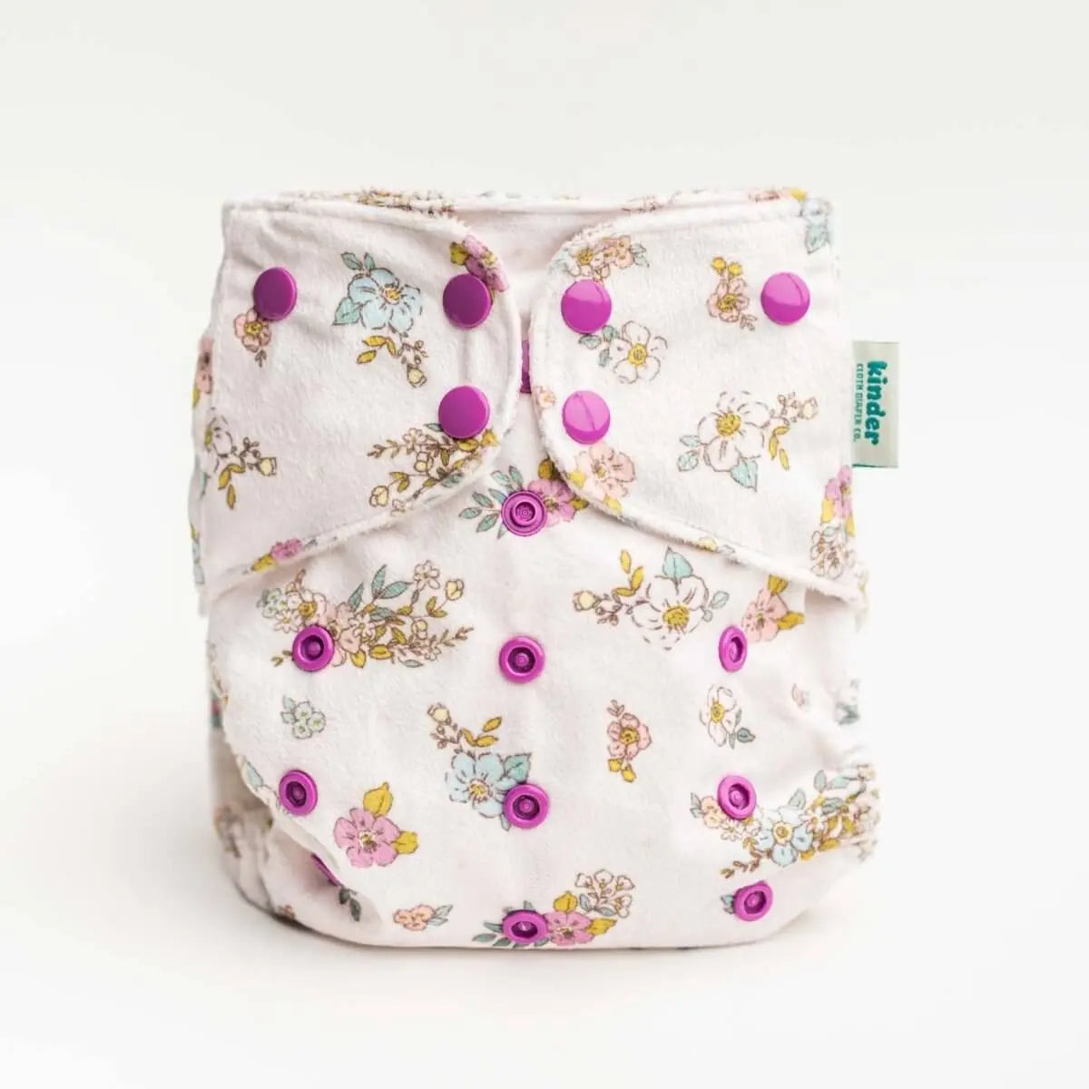 Kinder Cloth Diaper Co. Minky Fleece Cloth Diaper - Patterned Lounger with Wicking Jersey - Everetts Place Boutique - 