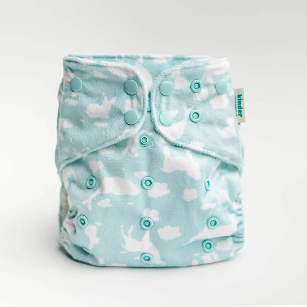 Kinder Cloth Diaper Co. Minky Fleece Cloth Diaper - Patterned Lounger with Wicking Jersey - Everetts Place Boutique - 
