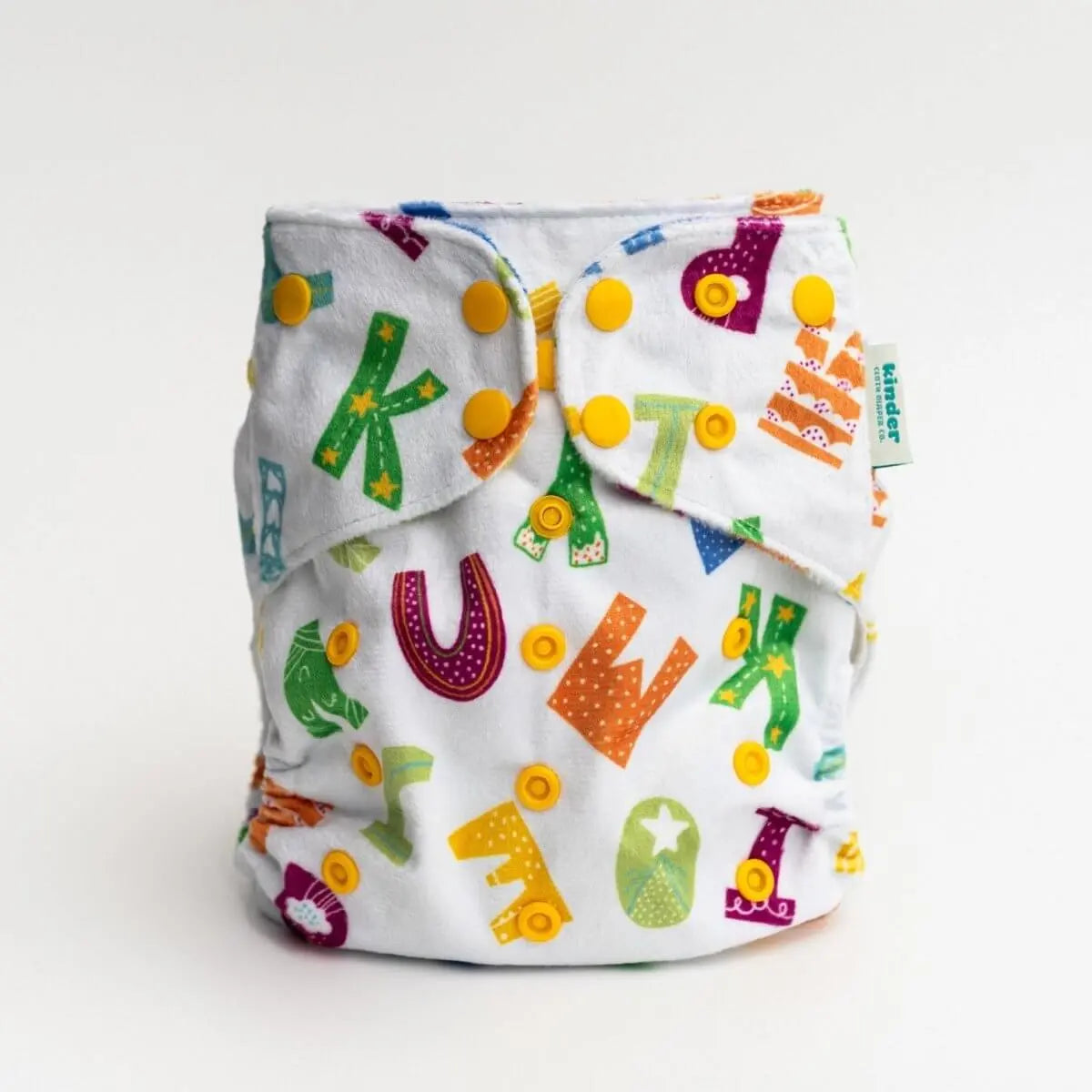 Kinder Cloth Diaper Co. Minky Fleece Cloth Diaper - Patterned Lounger with Wicking Jersey - Everetts Place Boutique - 