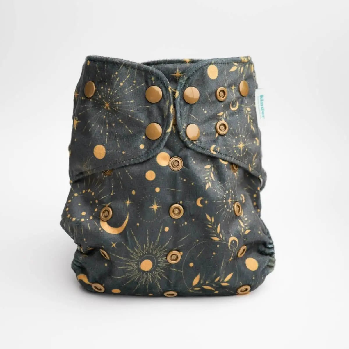 Patterned Lounger Pocket Cloth Diaper — Minky Fleece with Athletic Wicking Jersey - Everetts Place Boutique - Pocket Diaper