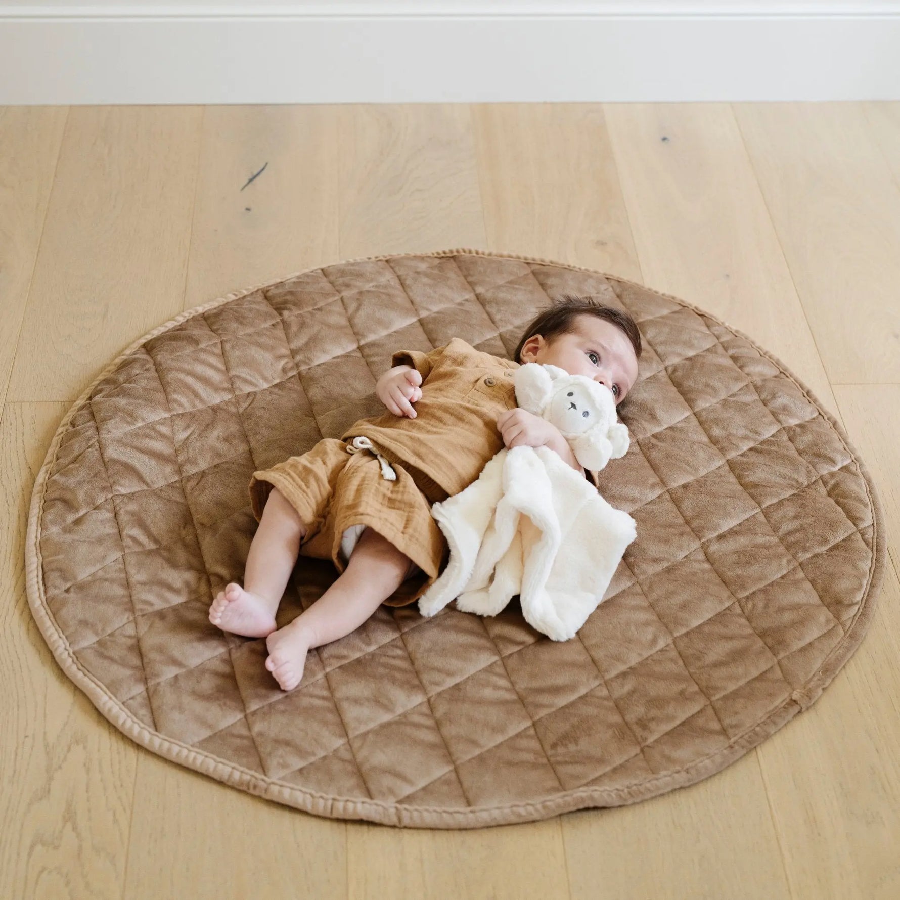 Minky Play Mat Circle Quilted Baby Activity Mat Saranoni Saranoni Everetts Place Boutique