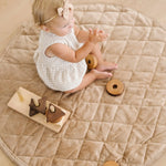 Minky Play Mat Circle Quilted Baby Activity Mat Saranoni Saranoni Everetts Place Boutique