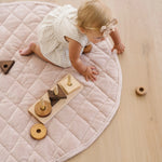 Minky Play Mat Circle Quilted Baby Activity Mat Saranoni Saranoni Everetts Place Boutique