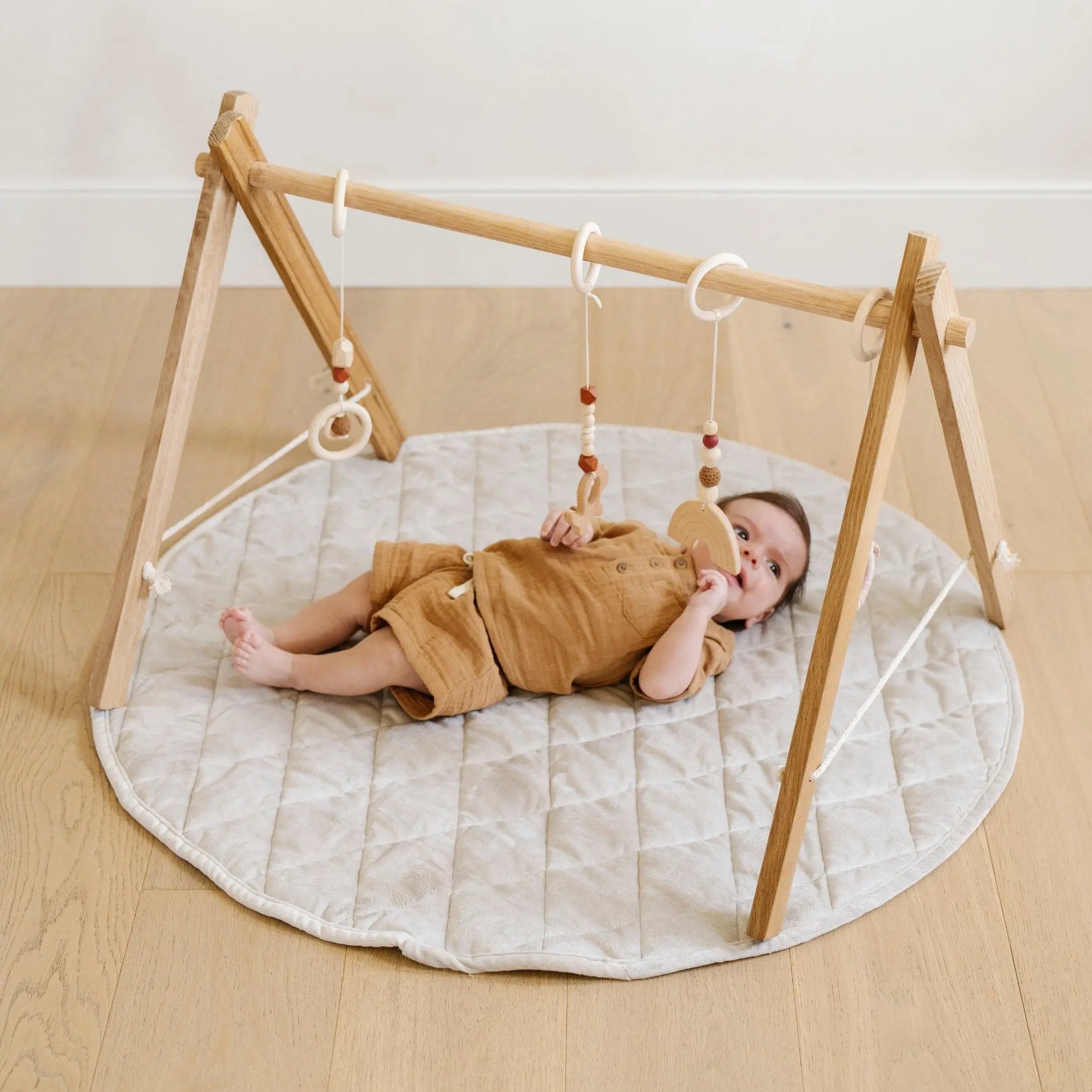 Minky Play Mat Circle Quilted Baby Activity Mat Saranoni Saranoni Everetts Place Boutique