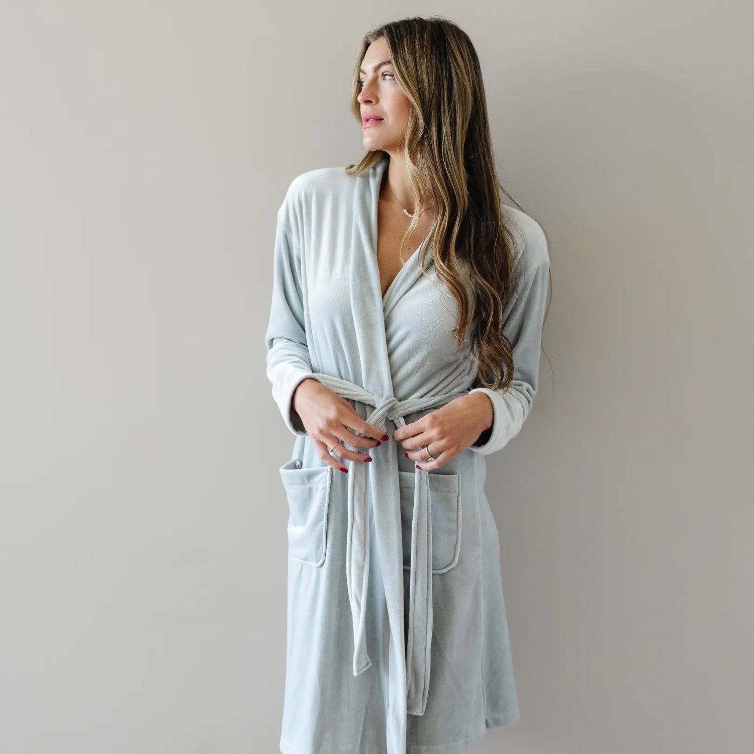Minky Stretch Luxe Robe By Saranoni Soft Silk Like Loungewear Saranoni 