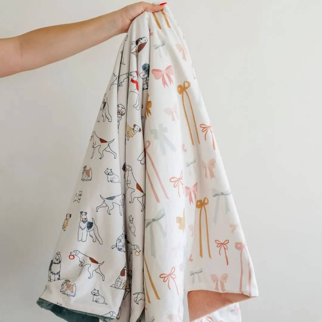 Saranoni Minky and Lush Receiving Blankets Dual Textured Cozy - Everetts Place Boutique - 