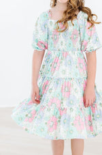 Mila & Rose ® Minty Meadow Smocked Ruffle Dress For Girls Twirl Worthy - Everetts Place Boutique - 
