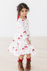 Mistletoe Magic 3/4 Sleeve Pocket Twirl Holiday Dress - Everetts Place Boutique - 