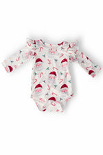 Mila & Rose ® Mistletoe Magic Long Sleeve Flutter Bodysuit For Baby - Everetts Place Boutique - 