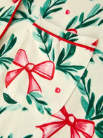 Rylee Faith Designs Mommy And Me Christmas Bow And Holly Print Pajama Set - Everetts Place Boutique - 