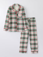 Rylee Faith Designs Mommy And Me Christmas Plaid Pajamas Set With Long Sleeves - Everetts Place Boutique - 