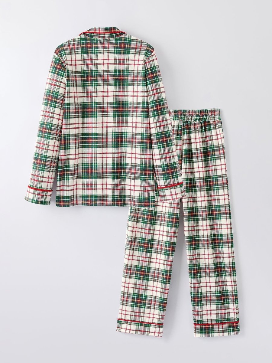 Rylee Faith Designs Mommy And Me Christmas Plaid Pajamas Set With Long Sleeves - Everetts Place Boutique - 
