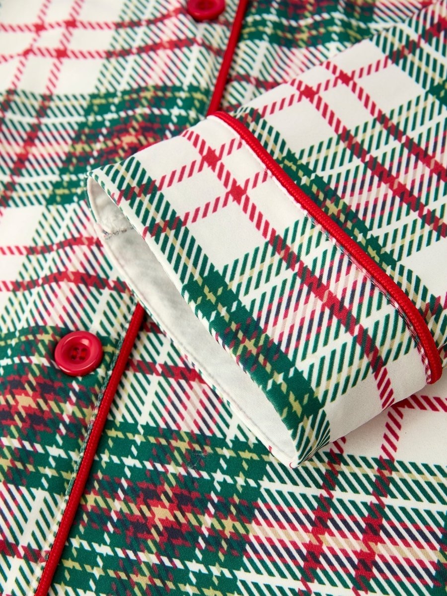 Rylee Faith Designs Mommy And Me Christmas Plaid Pajamas Set With Long Sleeves - Everetts Place Boutique - 