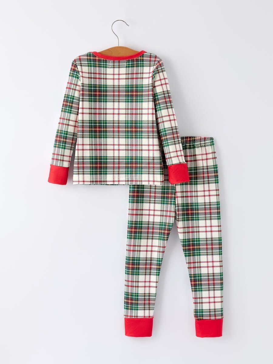 Rylee Faith Designs Mommy And Me Christmas Plaid Pajamas Set With Long Sleeves - Everetts Place Boutique - 