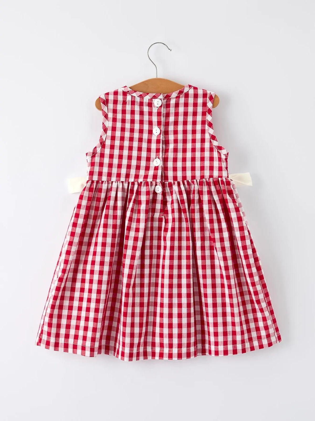 Rylee Faith Designs Mommy & Me Girl Dress – Dog Baseball Smocking Embroidery Outfit - 