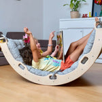 Kidodido Montessori Arch And Rocker Gray Dinosaur Pattern Pillow Set - Toys & Games > Toys > Activity Toys Climbing Arch and Rockers