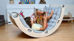 Kidodido Montessori Arch And Rocker Gray Dinosaur Pattern Pillow Set - Toys & Games > Toys > Activity Toys Climbing Arch and Rockers