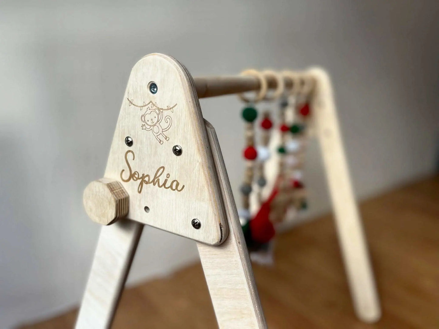 Kidodido Montessori Baby Gym With Hanging Toys Wooden Play Gym - Baby & Toddler > Baby Toys & Activity Equipment > Play Mats & Gyms > Play Mats