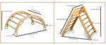 Kidodido Montessori Climbing Set Pikler Triangle Climbing Arch Ramp - Everetts Place Boutique