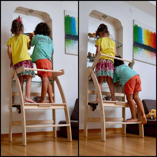 Montessori Foldable Toddler Tower Single or Double Size Kidodido Everetts Place: Online Boutique