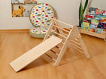 Kidodido Montessori Indoor Playground Pikler Triangle Climbing Set - Toys & Games > Outdoor Play Equipment > Swing Sets & Playsets Climbing Triangles