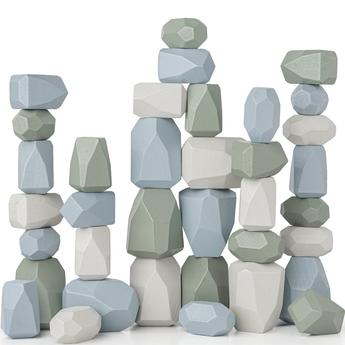 Montessori Wooden Stacking Blocks for Toddlers Boy Pack Comfy Cubs Everetts Place: Online Boutique