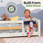 Full-Size Montessori Floor Bed with Strong Slatted Frame by Ocodile.com