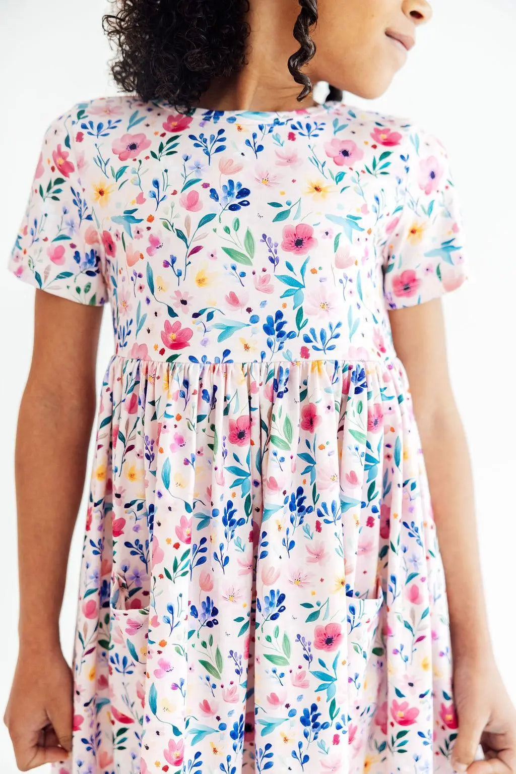 Mila & Rose ® Morning Meadows S/S Pocket Twirl Dress - 