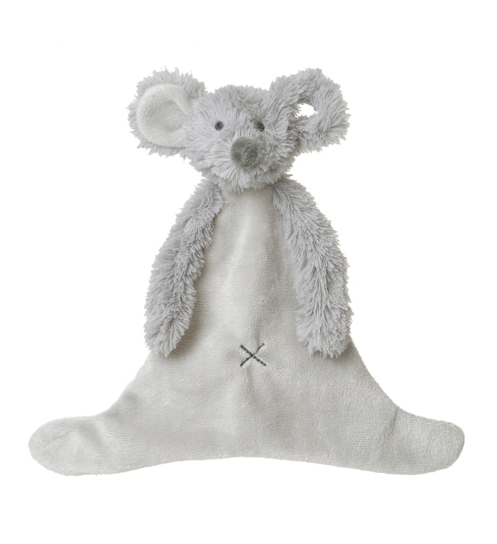 Soft mouse comforter cloth with a loop in the ear for little hands to grasp