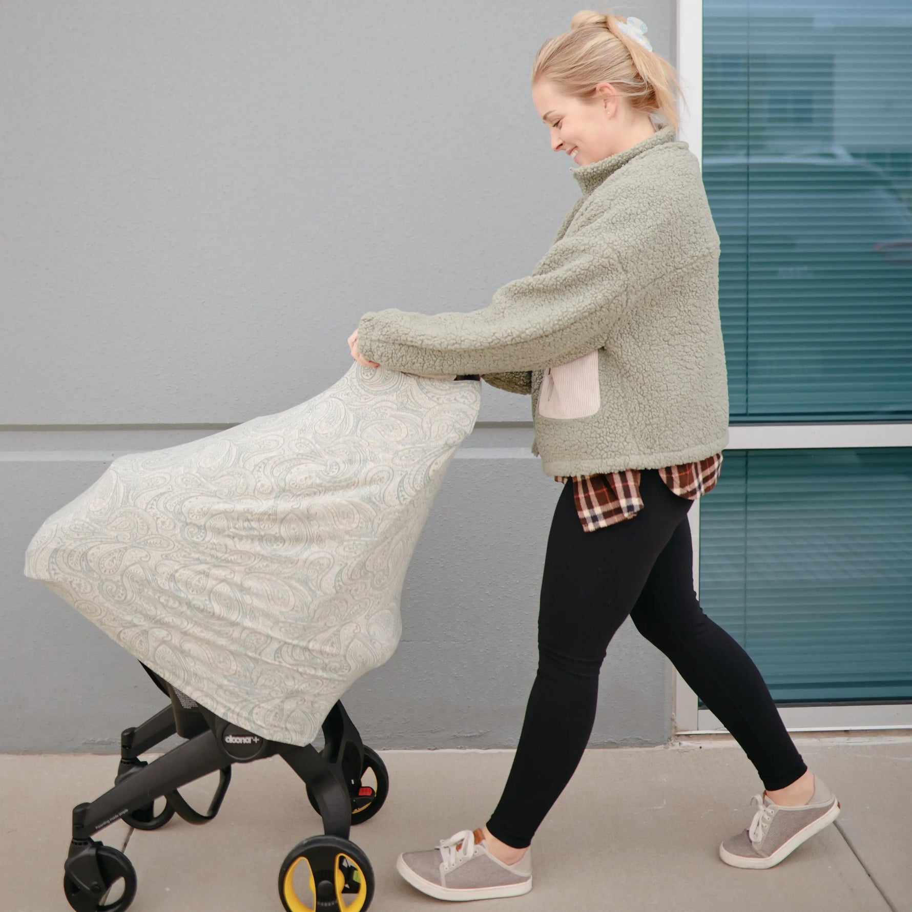Mushie Multi Use Cover for Nursing and Protection from Unwanted Elements - Baby & Toddler > Baby Transport Accessories > Baby Transport Liners & Sacks Multi-Use Cover