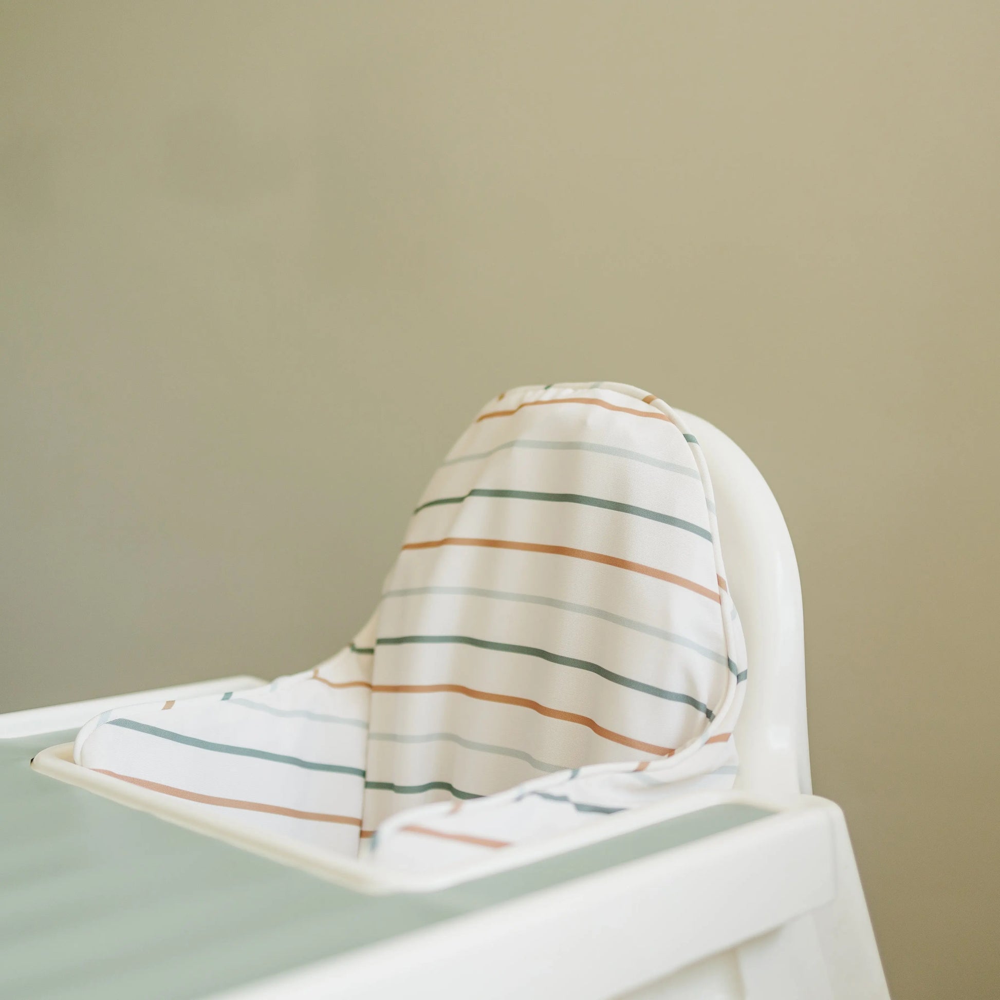 Little Joy Co. Multicolor Stripes Cushion Cover For IKEA Antilop Highchair - Furniture > Baby & Toddler Furniture > High Chair & Booster Seat Accessories