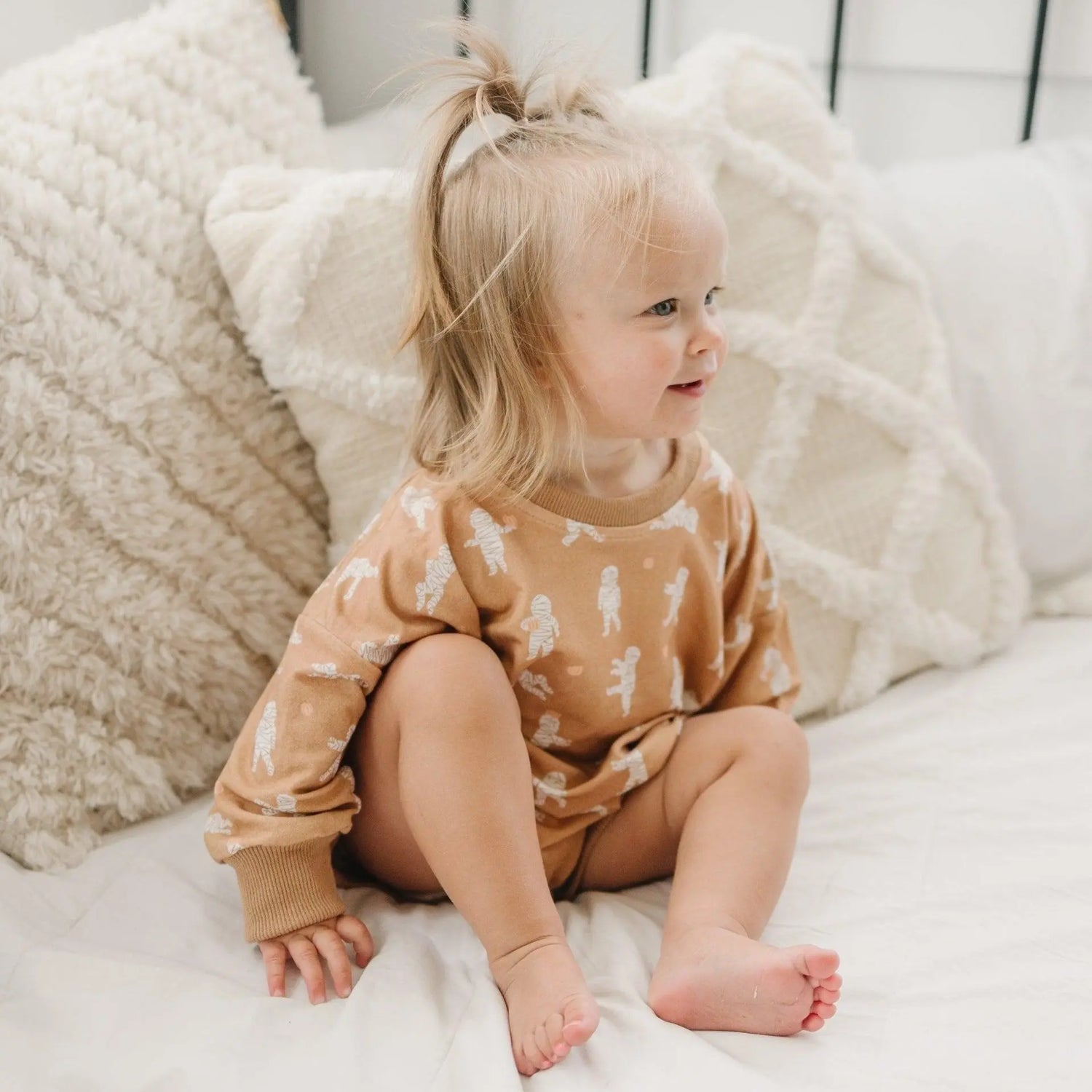 Little Joy Co. Mummy Bamboo Bubble Romper For Babies 0 To 3 Months To 2T - Apparel & Accessories > Clothing > Baby & Toddler Clothing > Baby One-Pieces