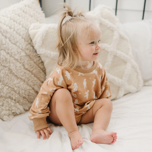 Little Joy Co. Mummy Bamboo Bubble Romper For Babies 0 To 3 Months To 2T - Apparel & Accessories > Clothing > Baby & Toddler Clothing > Baby One-Pieces