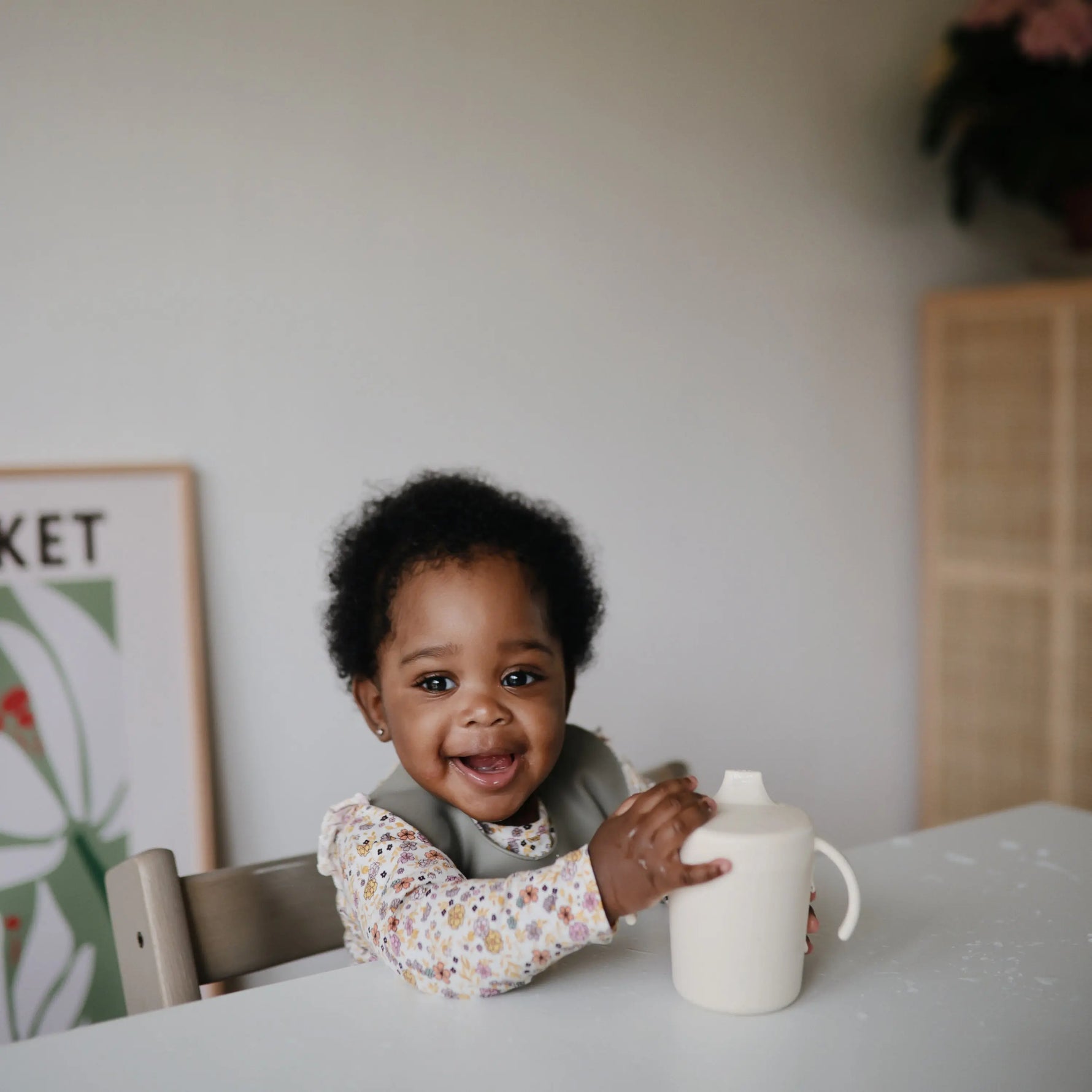 Mushie Mushie Trainer Sippy Cup Dishwasher and Microwave Safe with Easy Grip Handles - Baby & Toddler > Nursing & Feeding > Sippy Cups Sippy Cups