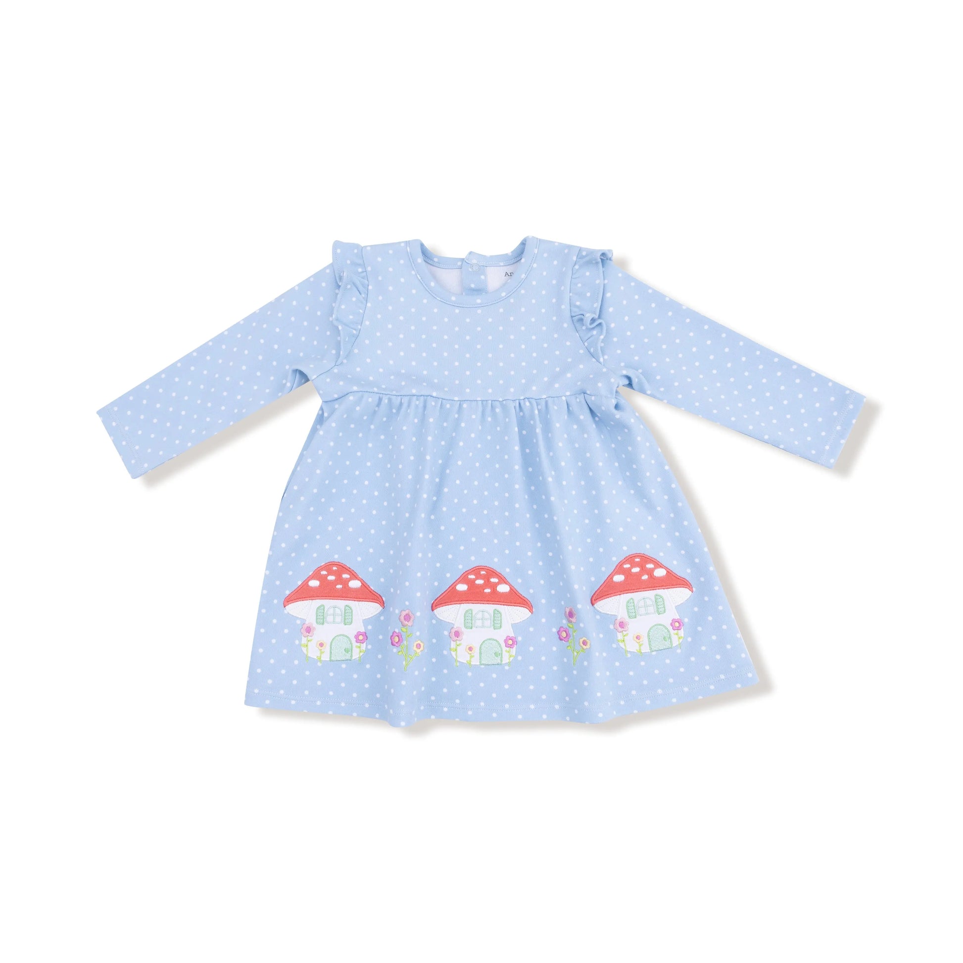 Angel Dear Mushroom House Long Sleeve Dress With Diaper Cover - Apparel & Accessories > Clothing > Baby & Toddler Clothing > Baby & Toddler Dresses 955M