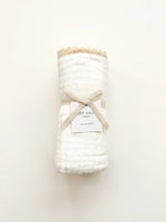 Harp Angel Boutique Luxury Muslin Baby Blanket with Cream Lace for Gentle Infant Comfort - Baby & Toddler > Swaddling & Receiving Blankets Swaddle