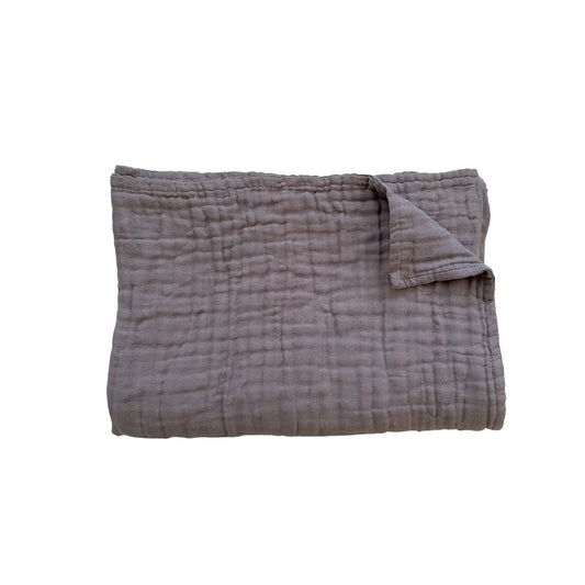Muslin 6-Layer Blanket - Dusty Violet Harp Angel Boutique