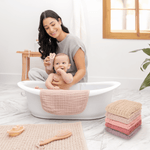 Comfy Cubs Muslin Baby Washcloths Multi Girl Print Bath Cloths - Everetts Place Boutique - 