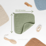 Comfy Cubs Muslin Baby Washcloths Premium Multi Boy Pack Comfy Cubs - Everetts Place Boutique - 