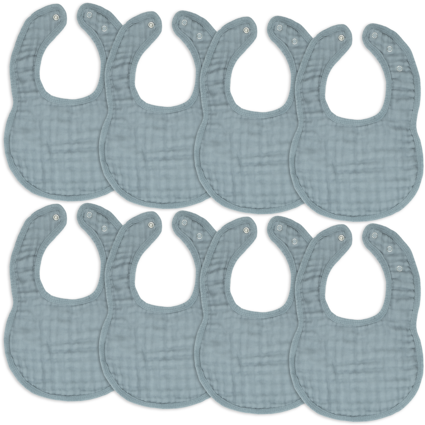 Muslin Bibs In Pacific Blue For Babies Bandana Drool Bibs Comfy Cubs Everetts Place: Online Boutique 21.99