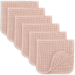 Muslin Burp Cloths Blush for Newborn Baby Essentials Comfy Cubs Everetts Place: Online Boutique 19.99