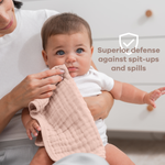 Muslin Burp Cloths Blush for Newborn Baby Essentials Comfy Cubs Everetts Place: Online Boutique