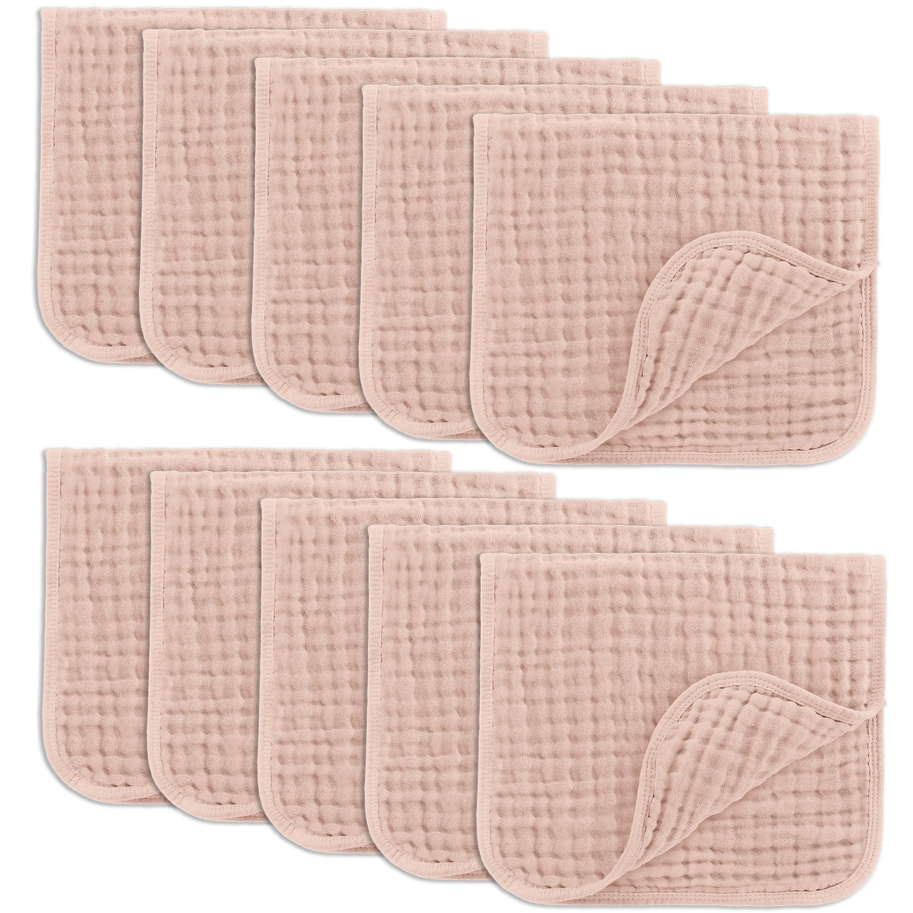 Muslin Burp Cloths Blush for Newborn Baby Essentials Comfy Cubs Everetts Place: Online Boutique 24.99