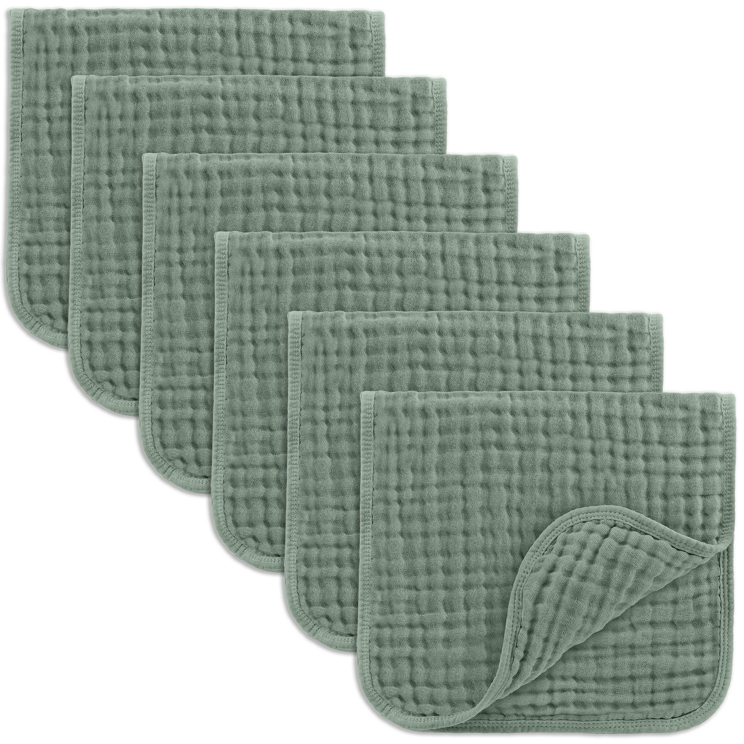 Muslin Burp Cloths Fern By Comfy Cubs Unisex Baby Gift Comfy Cubs Everetts Place: Online Boutique 16.99