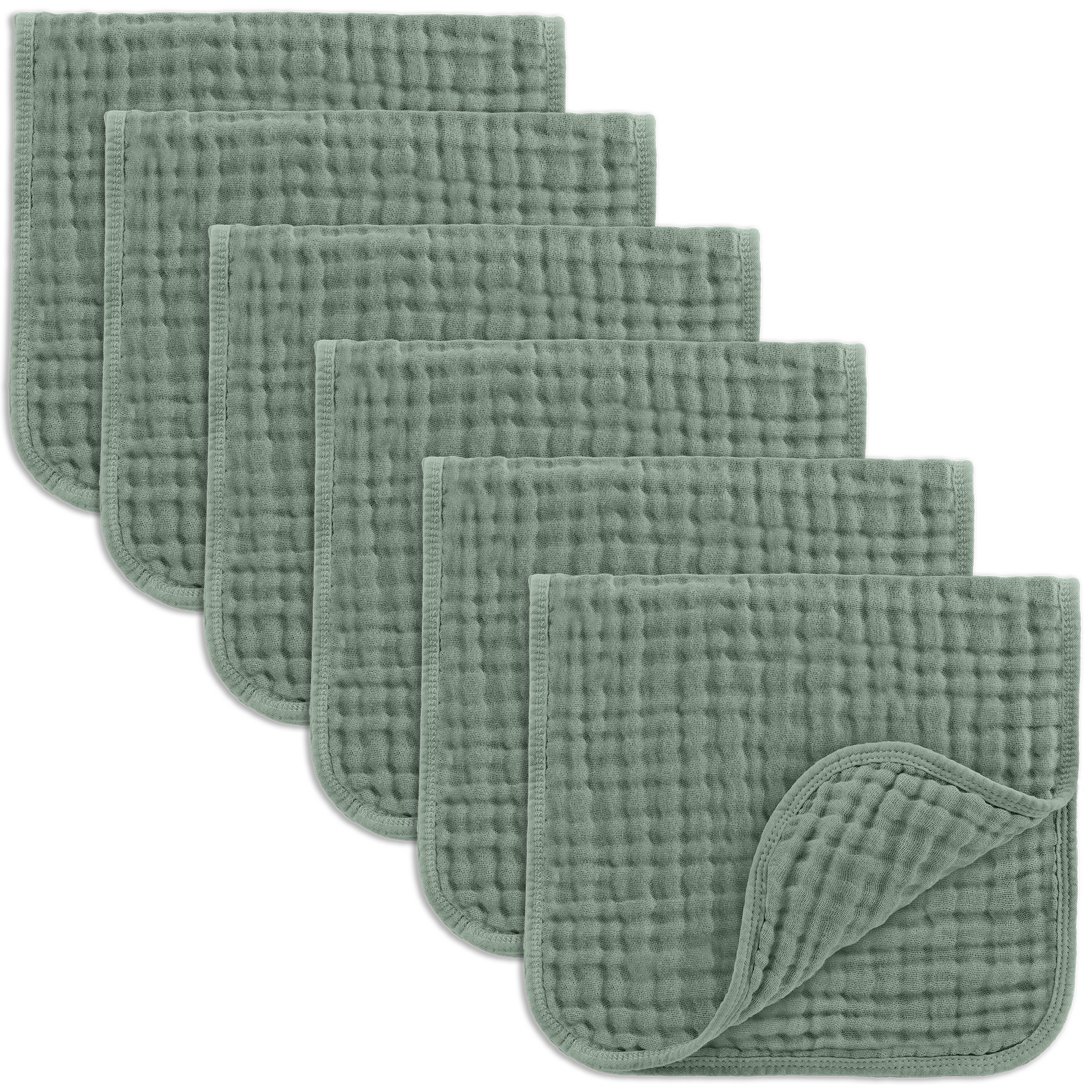 Muslin Burp Cloths Fern By Comfy Cubs Unisex Baby Gift Comfy Cubs Everetts Place: Online Boutique 16.99