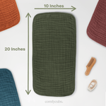 Comfy Cubs Muslin Burp Cloths In Kelp Soft And Absorbent By Comfy Cubs - Everetts Place Boutique - 