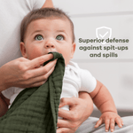 Comfy Cubs Muslin Burp Cloths In Kelp Soft And Absorbent By Comfy Cubs - Everetts Place Boutique - 