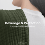 Comfy Cubs Muslin Burp Cloths In Kelp Soft And Absorbent By Comfy Cubs - Everetts Place Boutique - 