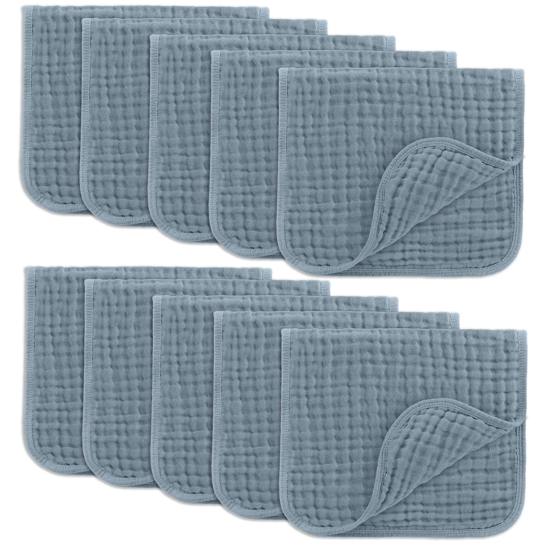 Muslin Burp Cloths Pacific Blue For Newborns By Comfy Cubs Comfy Cubs Everetts Place: Online Boutique 29.99