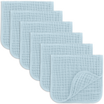 Muslin Burp Cloths Sky Blue Baby Essentials Gift Set Comfy Cubs Everetts Place: Online Boutique 19.99
